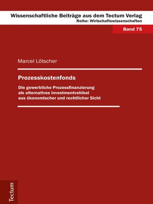 cover image of Prozesskostenfonds